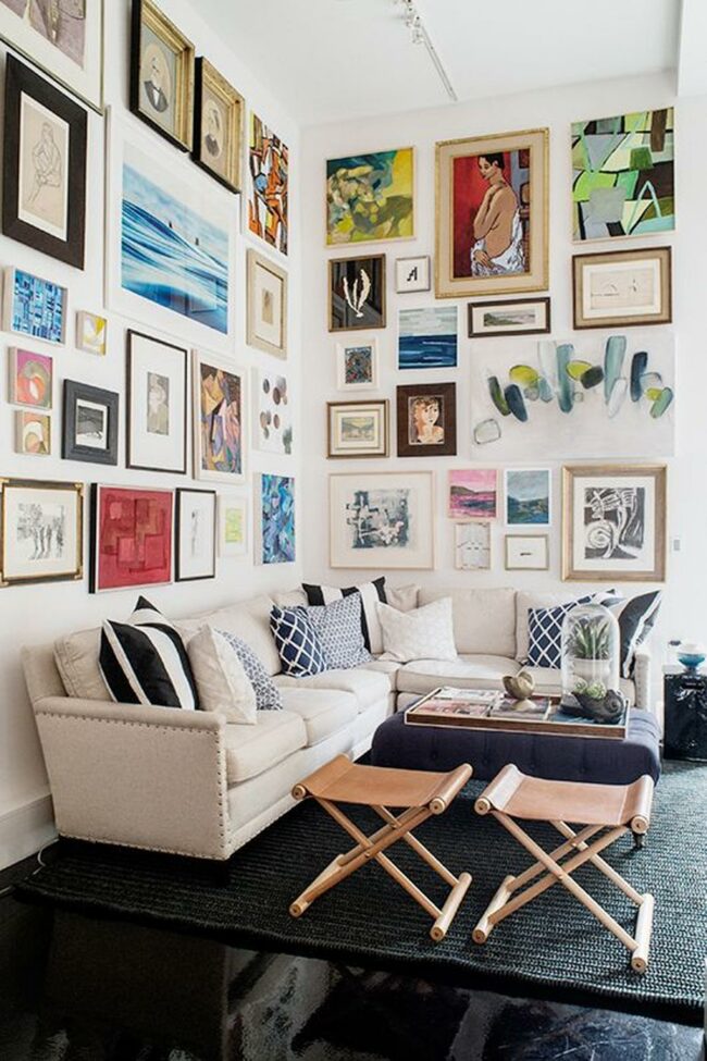 Colorful Art Corner Living