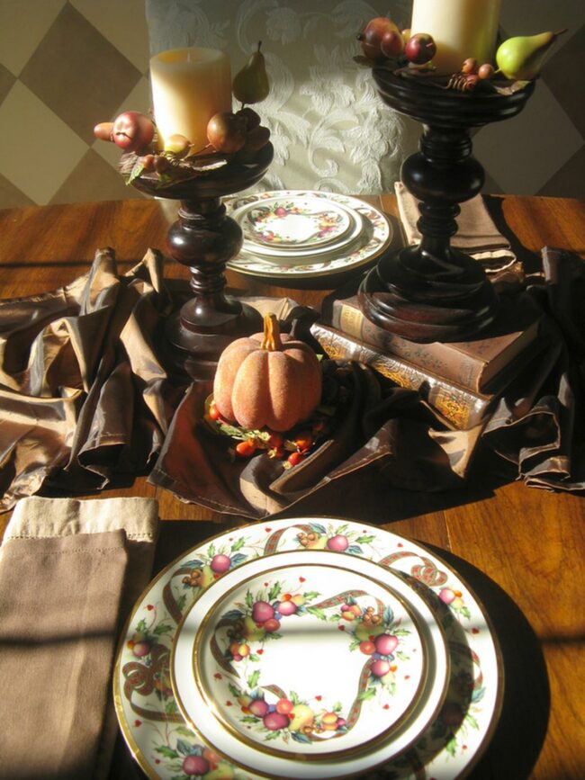 Fall Fruit Tablescape
