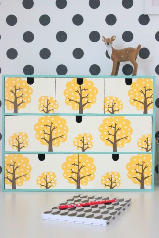 Yellow Trees Polka Dot Paradise