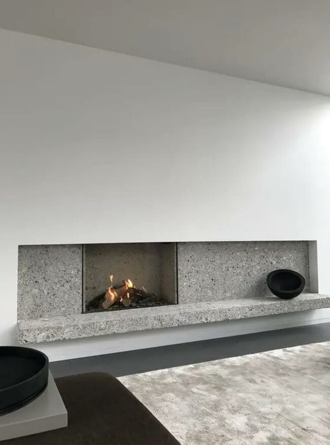 Stone Gray Fireplace Sanctuary
