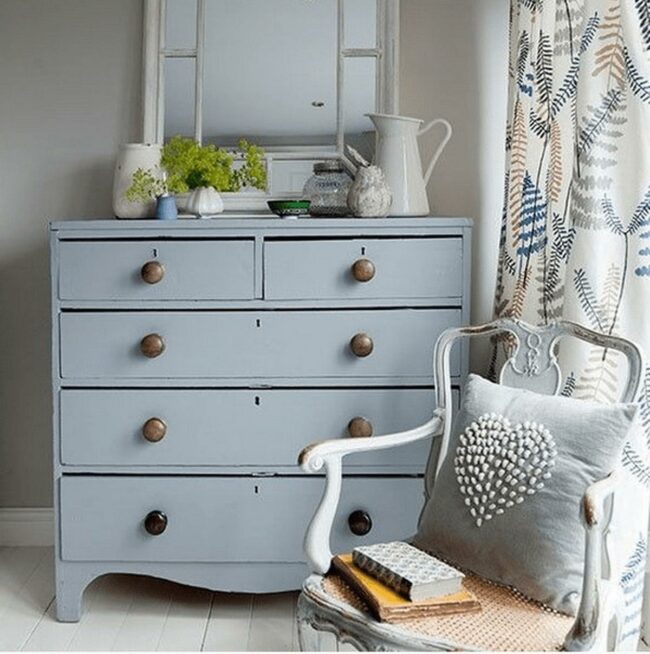 Aqua Vintage Dresser Corner