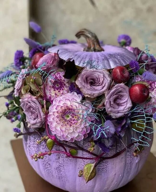 Purple Pumpkin Bouquet