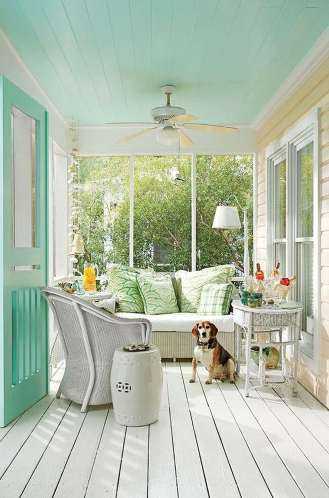 Blue Ceiling Summer Sanctuary