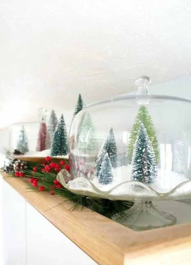 Snowy Glass Dome Christmas
