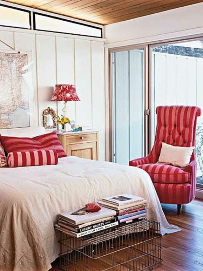 Red Accent Bedroom
