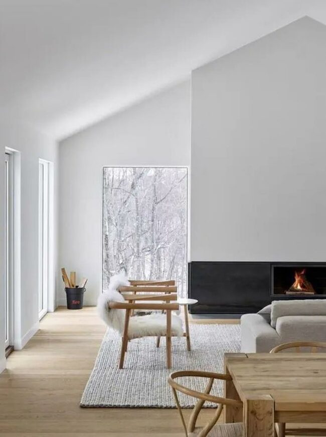 Winter White Forest Retreat