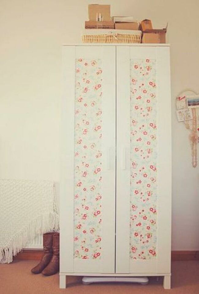 White Floral Wardrobe