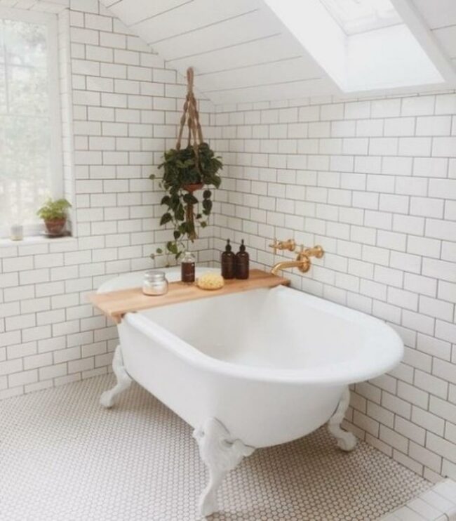 Skylit White Subway Sanctuary
