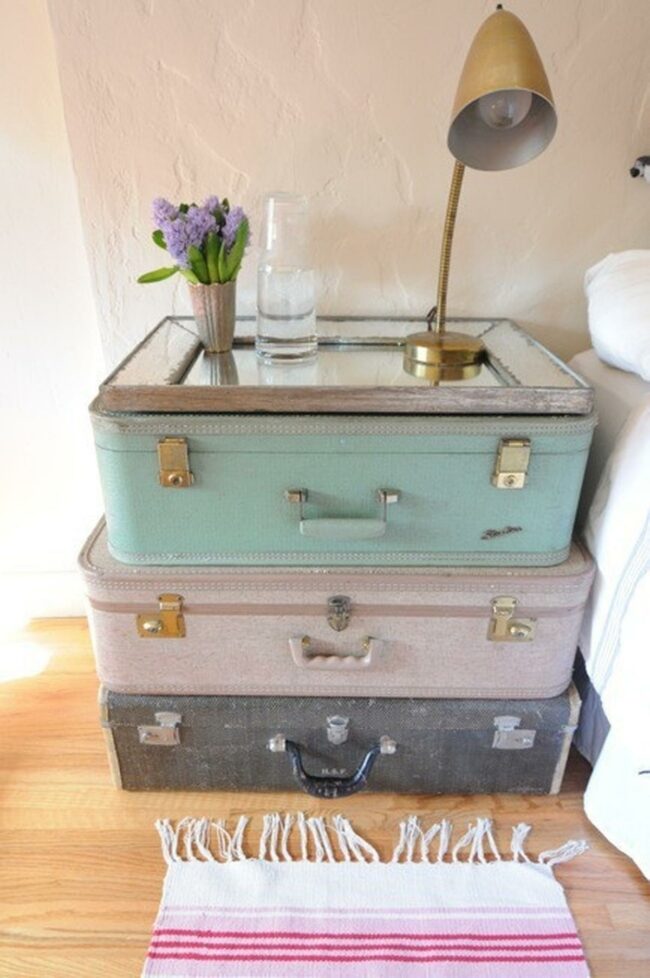 Colorful Vintage Suitcase