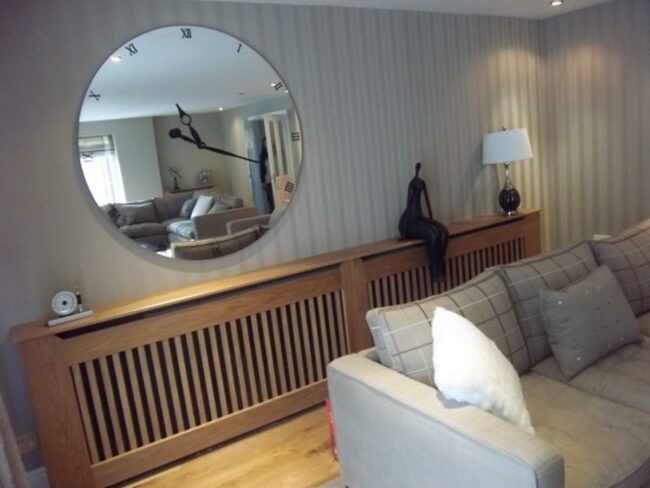 Soft Wooden Clock Mirror