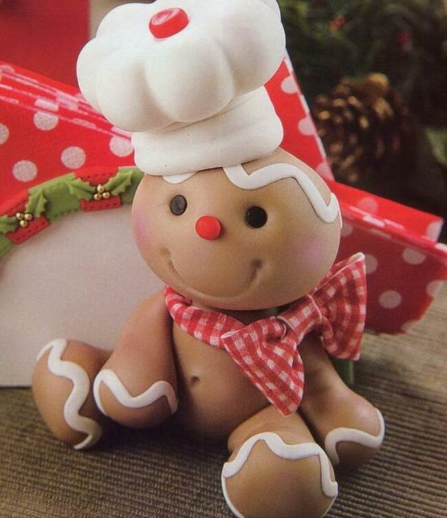 Gingerbread Chef with Checkere