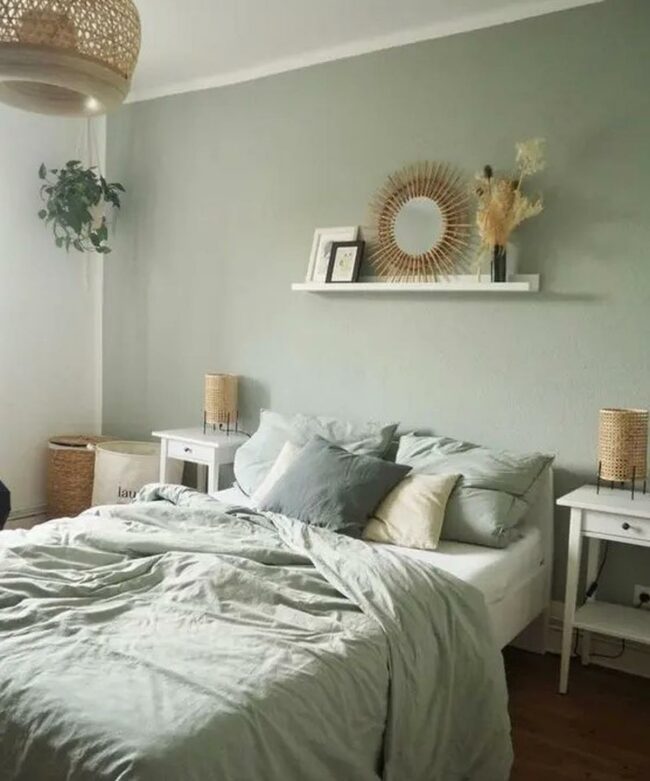 Green Sanctuary Sunburst Mirror