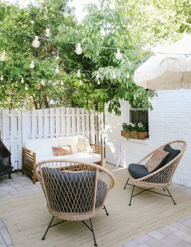 White Brick Outdoor Sanctuary
