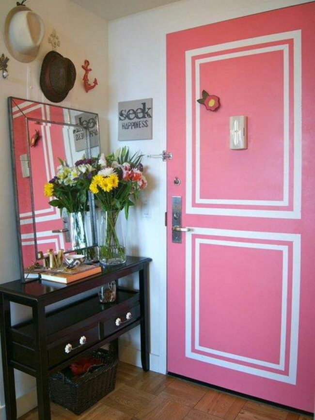 Pink Door's Cheerful Welcome