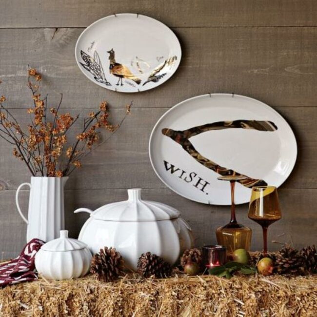 White Pumpkin Autumn Tablescape