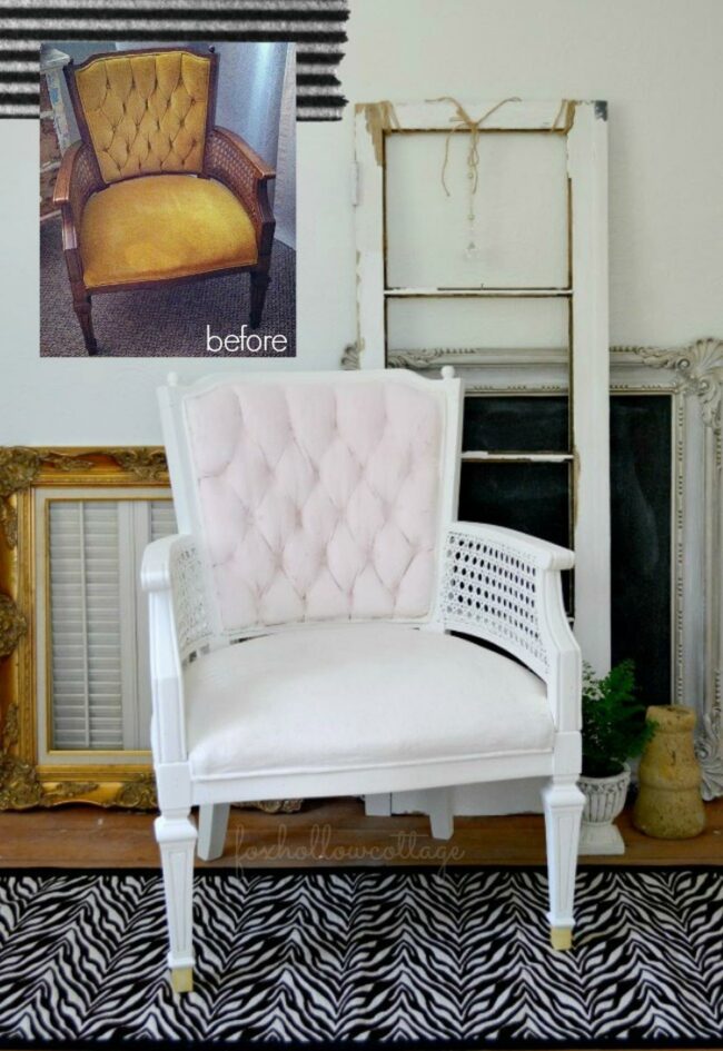 White Woven Charm Chair