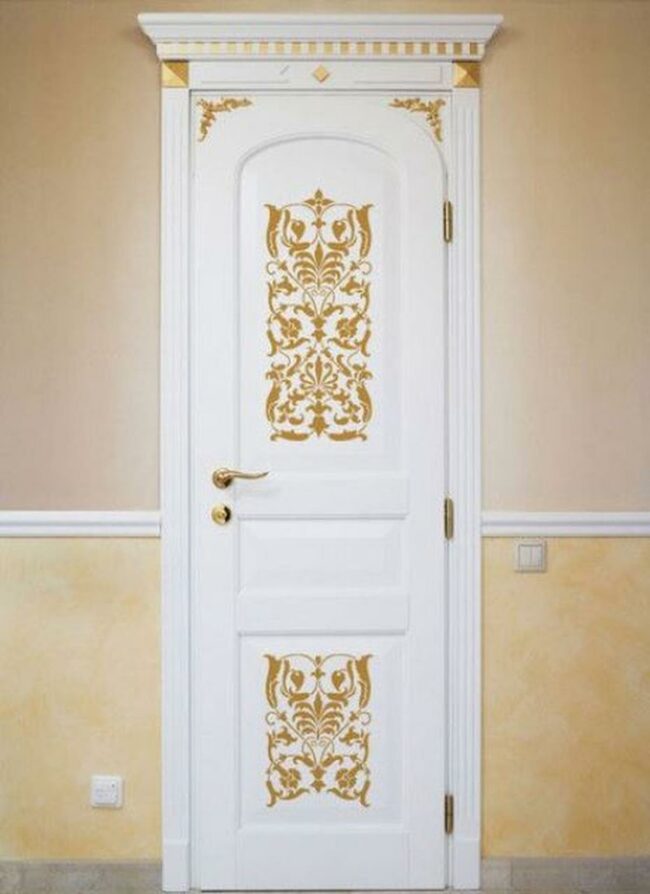 Golden Whispers White Door