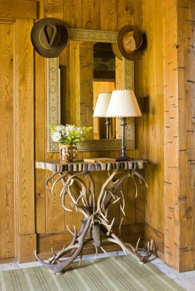 Antler Table Natural Wood Sanctuary