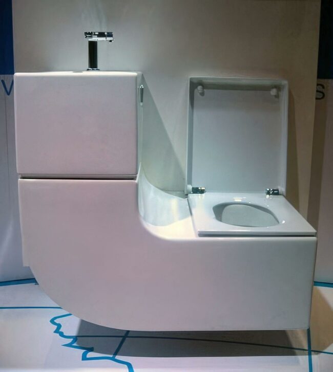 White Fusion Toilet-Sink