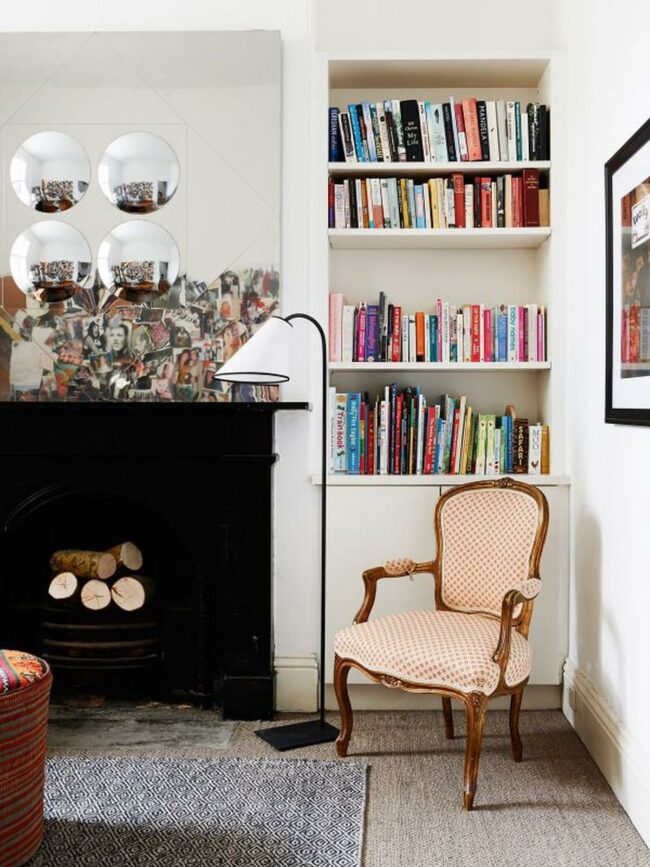 Colorful Bookshelf Corner