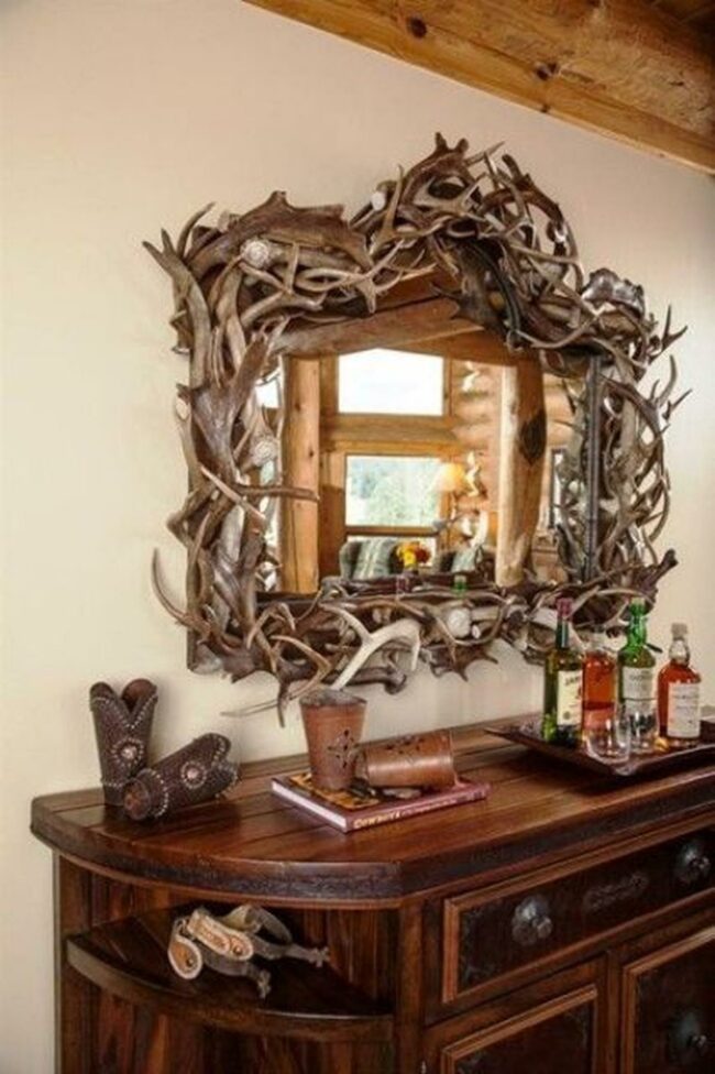 Antler Mirror Western Sanctuary