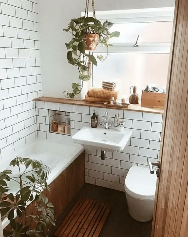 White Tiles Green Sanctuary