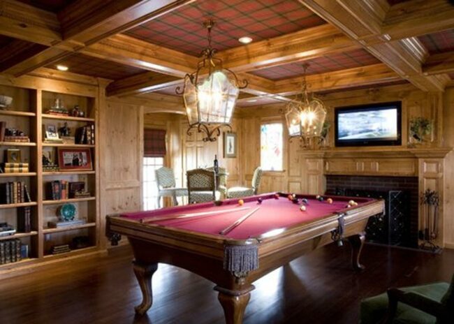 Crimson Pool Table Sanctuary