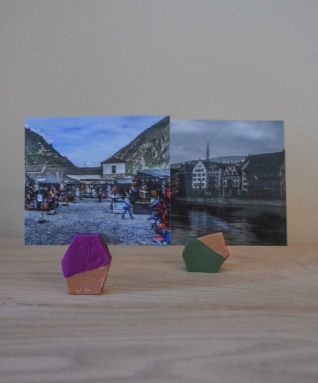 Mountain Market Purple Gold Frame