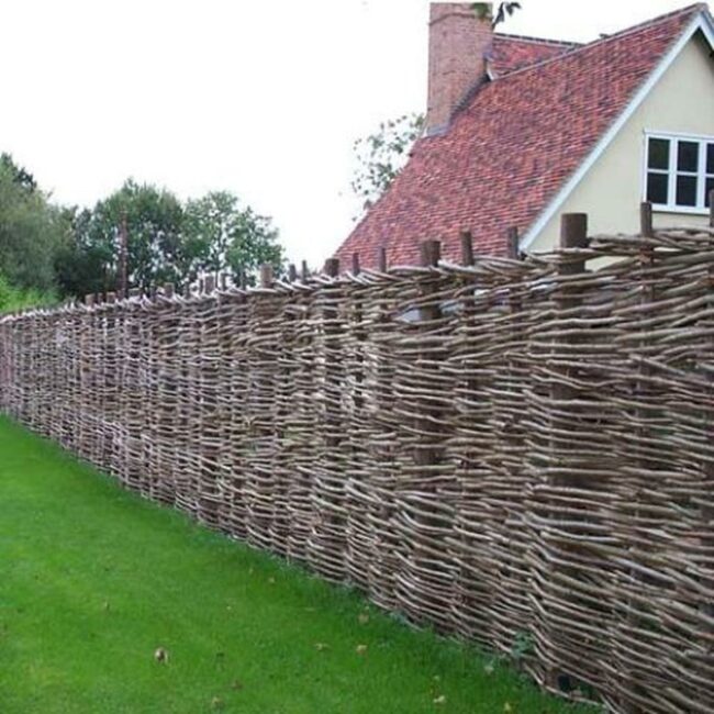 Green Lawn Woven Fence