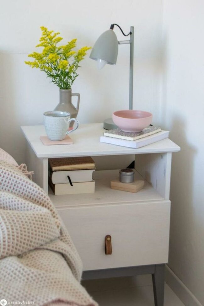Soft White Nightstand Serenity