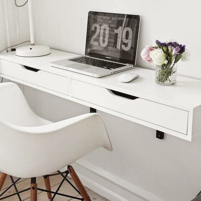 Crisp White Workspace Bloom
