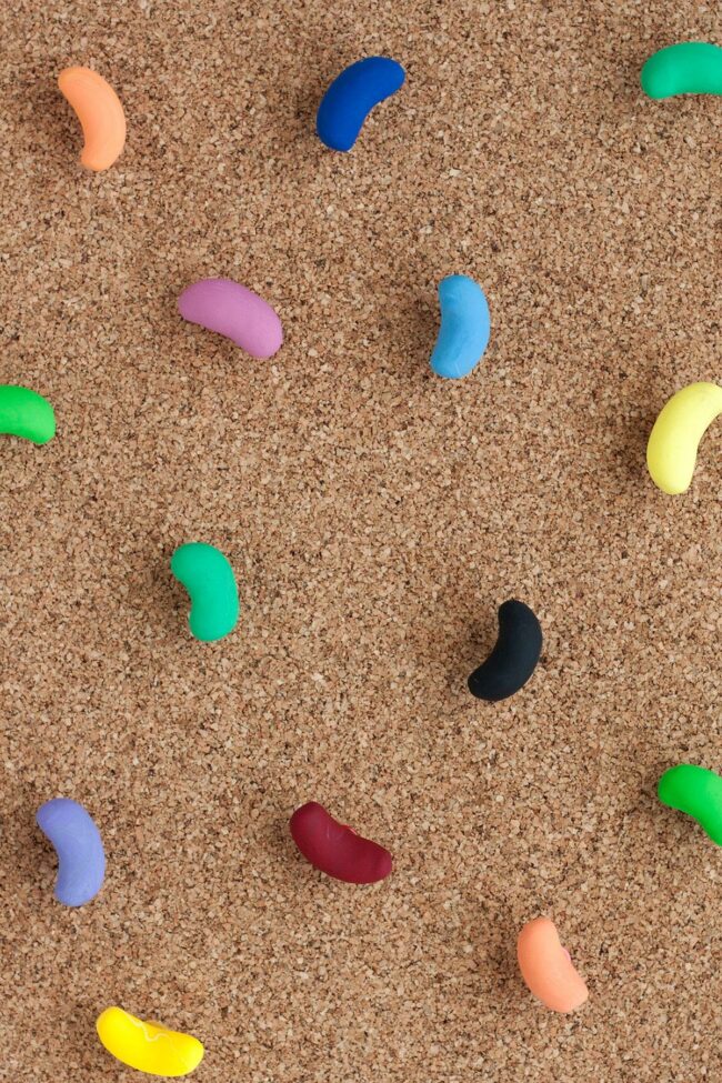 Colorful Beans Corkboard Splash