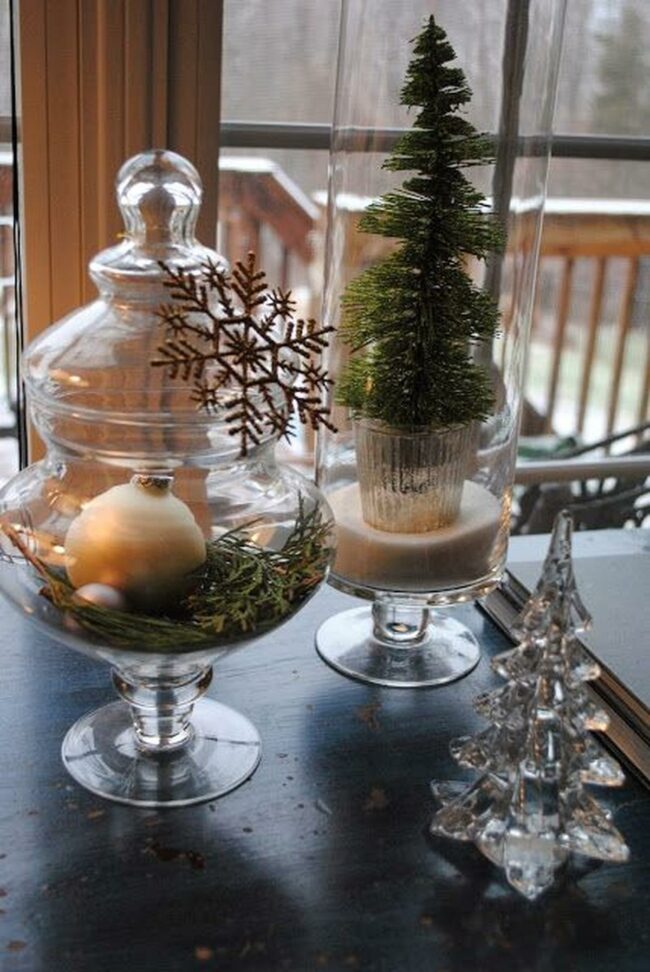 White Snowflake Holiday Glassscape