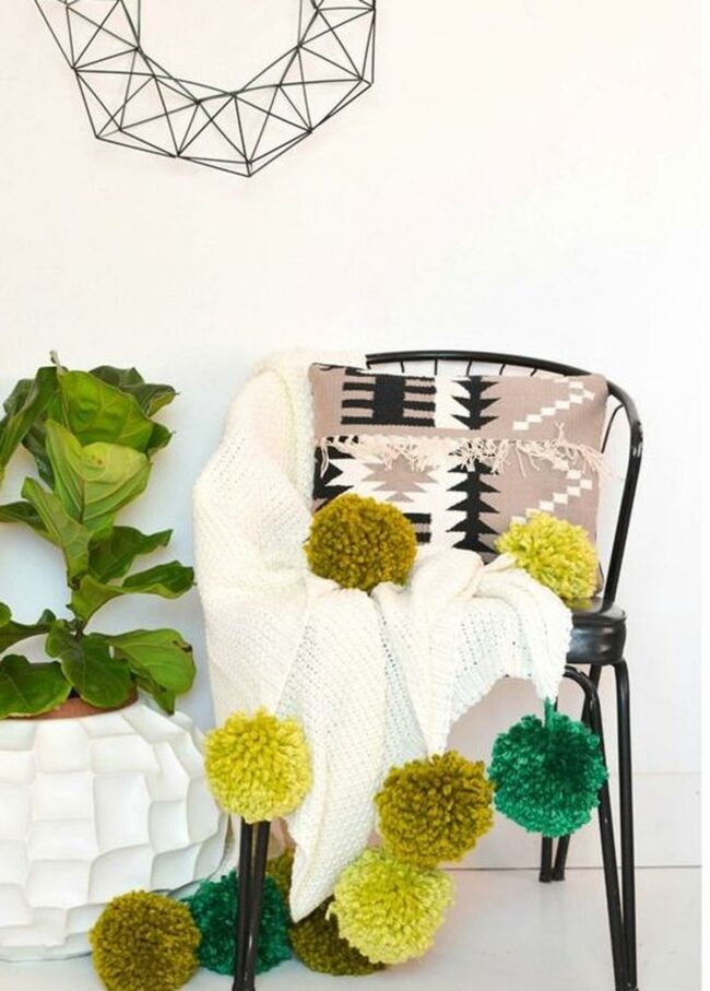 Colorful Pom-Pom Corner