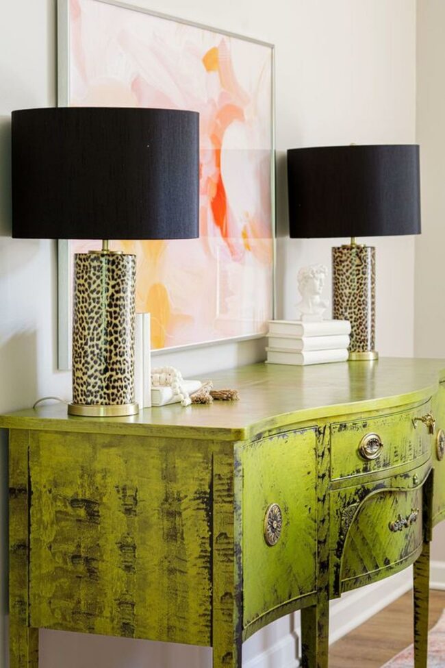 Emerald Vintage Leopard Corner