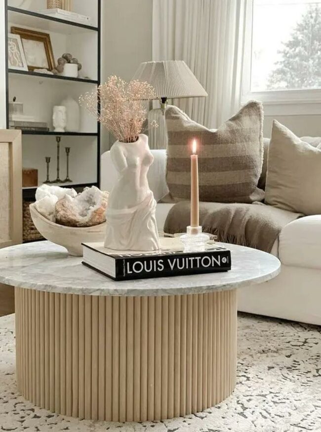 Curved Wood Centerpiece Whispers