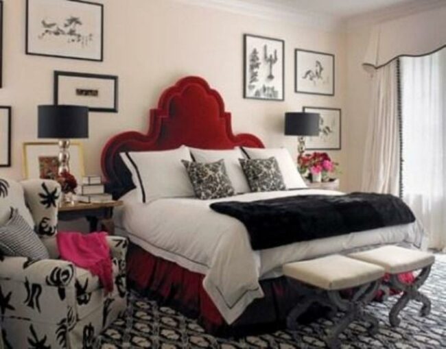 Red Accent Bedroom Retreat