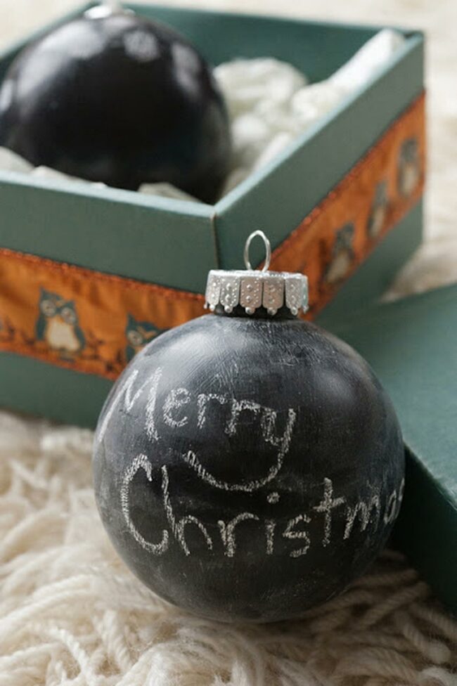 Chalkboard Merry Christmas Ornament