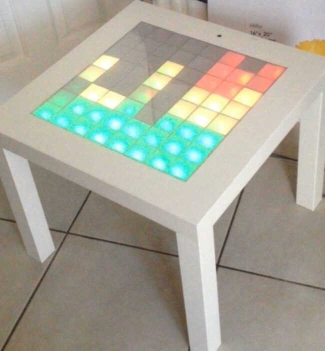 Luminous Mosaic Side Table