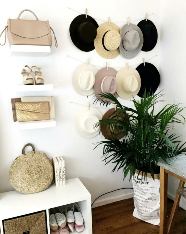 31 Elegant Ways To Display Your Hats