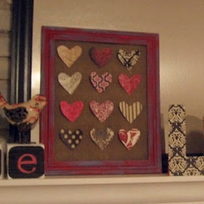 Colorful Heart Cork Display