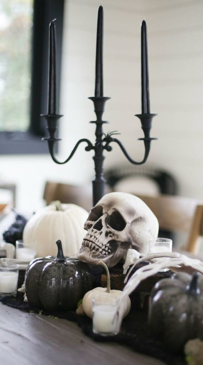 Spooky Skull Centerpiece