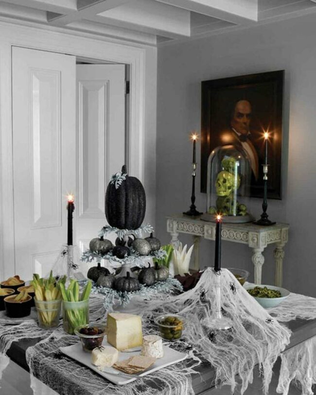 Black Pumpkin Centerpiece