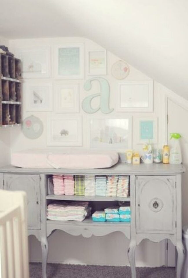 Vintage Gray Nursery Corner