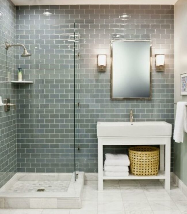 Polished Gray Tile Sanctuary