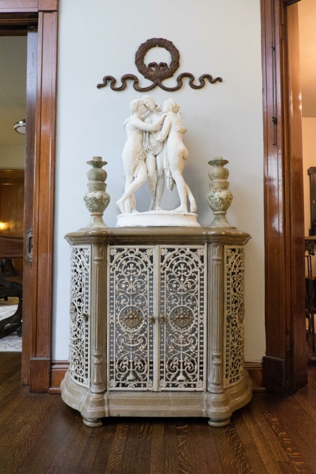 Metalwork Embrace Sculpture Corner