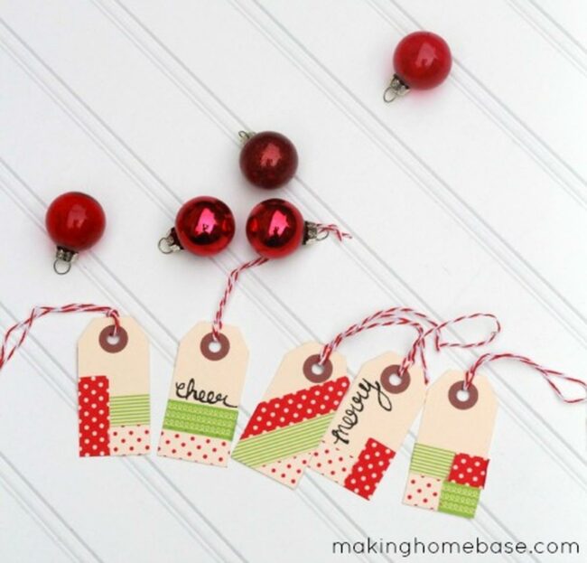 Festive Red Green Gift Tags