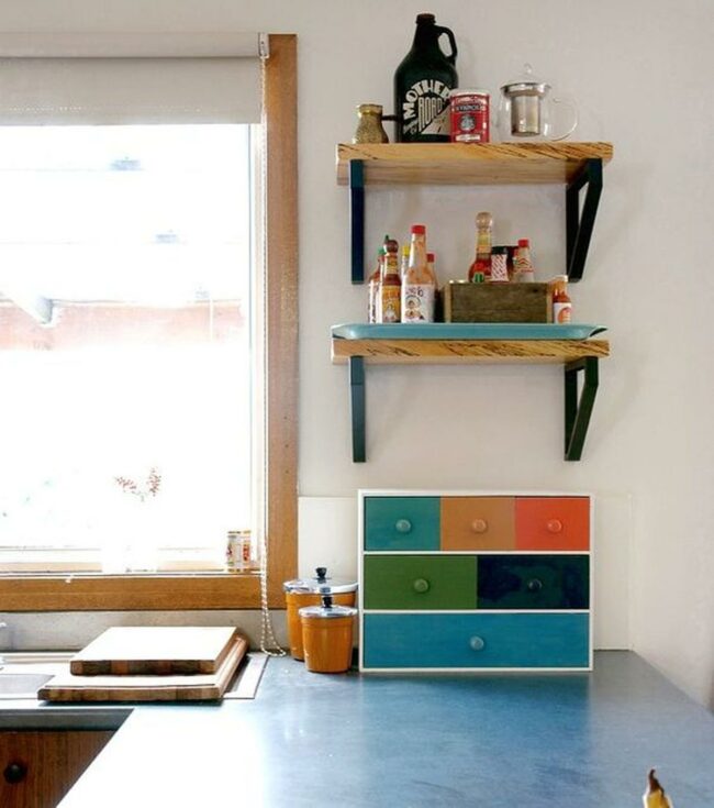 Sunlit Blue Drawer Corner