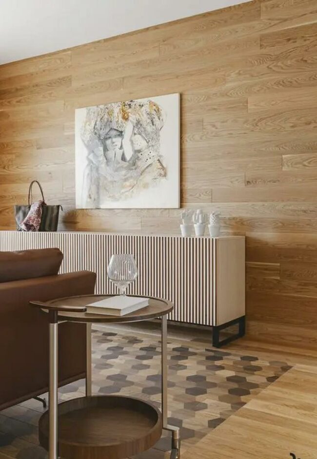 Wooden Warmth Abstract Harmony