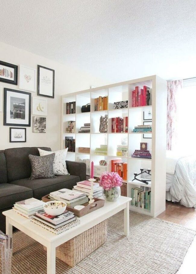 Color-Sorted Bookshelf